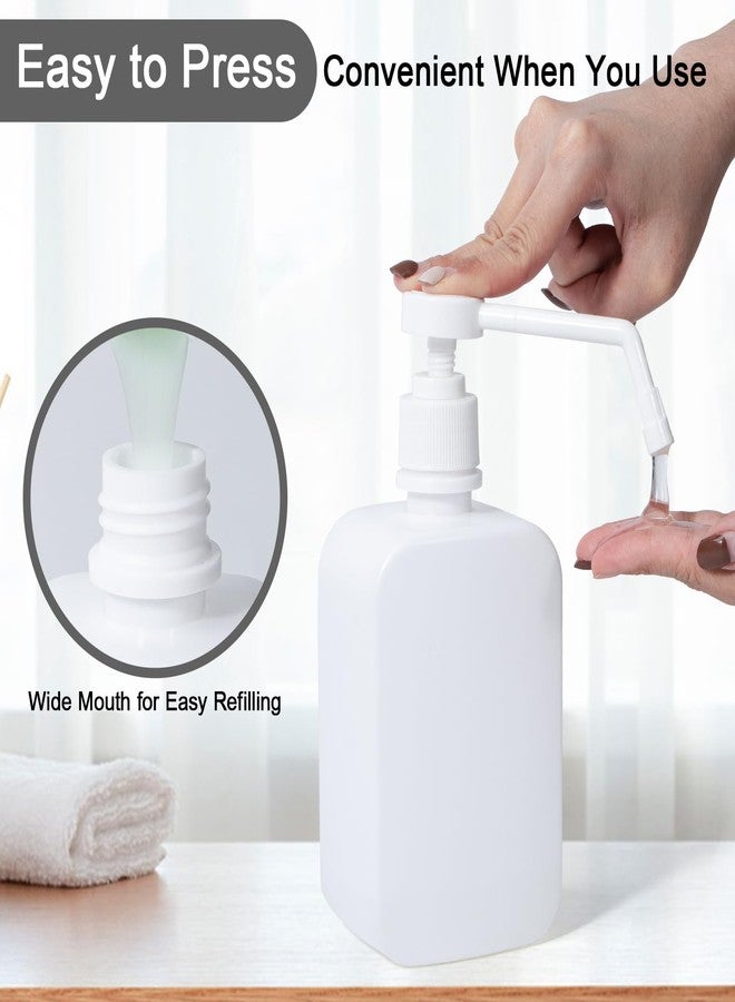 Uceoo Pump Bottles Dispenser 16.9oz/500ml, 2 Pack Empty Plastic Lotion Shampoo Bottles, Refillable Hand Soap Wash Bottles for Cleaning Solution, Plants - Image 3